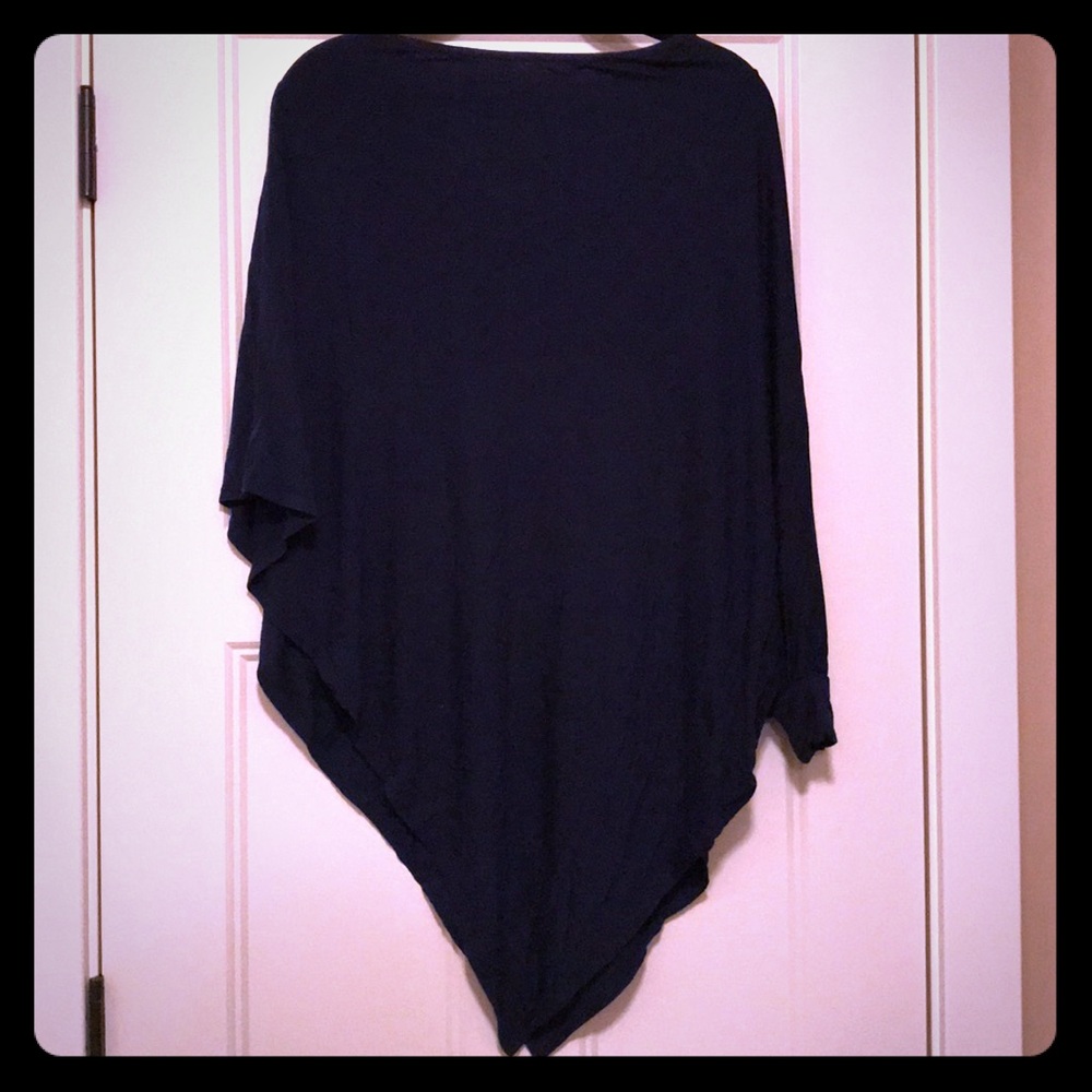 James & Joy Poncho with one arm sleeve